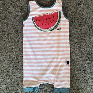 Rags to Raches watermelon romper